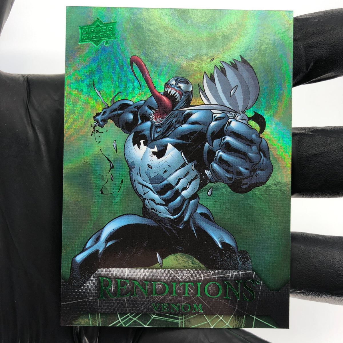 Marvel Card Venom 24 Green  /399 Fleer Upper Deck Renditions [NM]