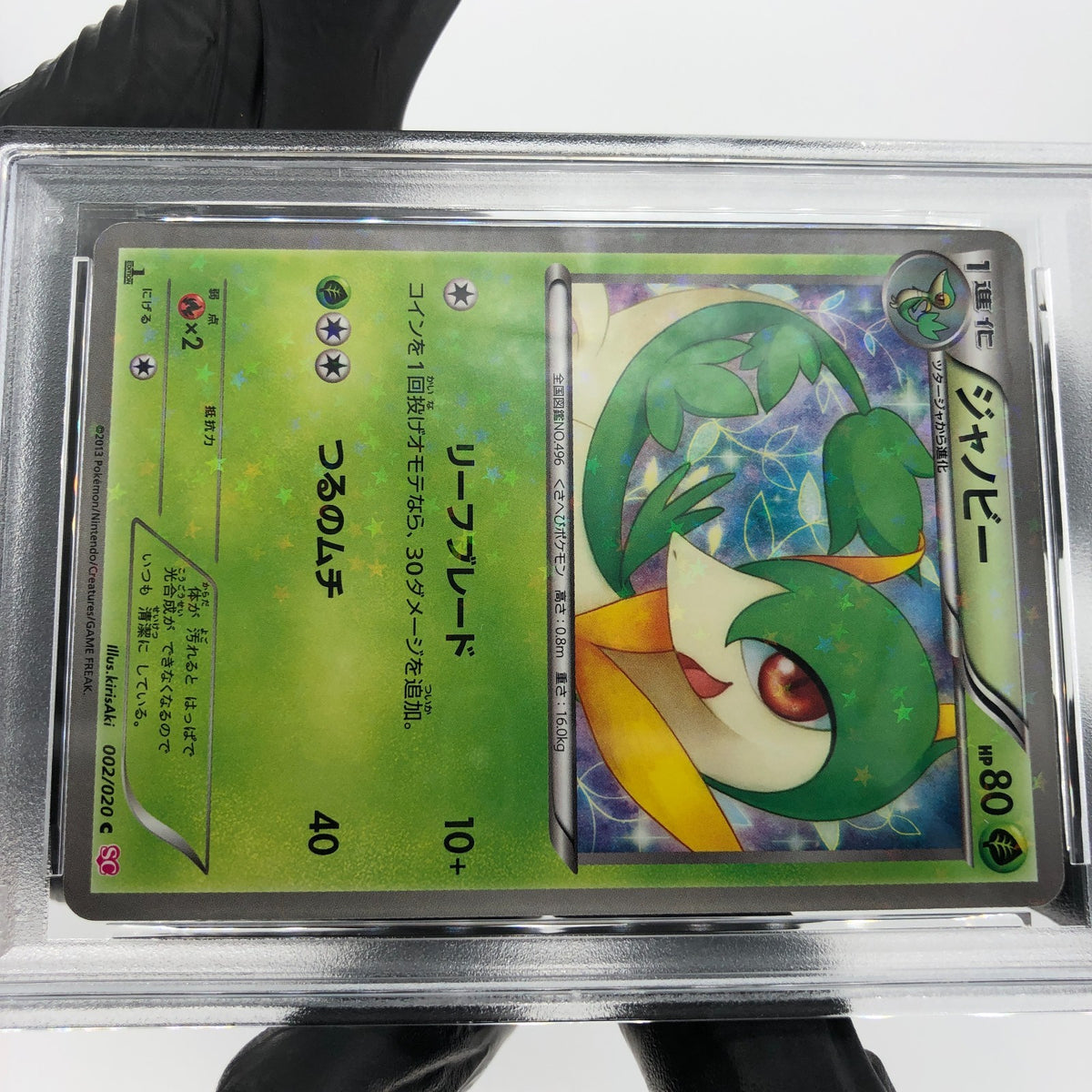 PSA 9 Pokemon Card Servine 002/020 U SC 1.Edition Shiny Japanese Karte [9]