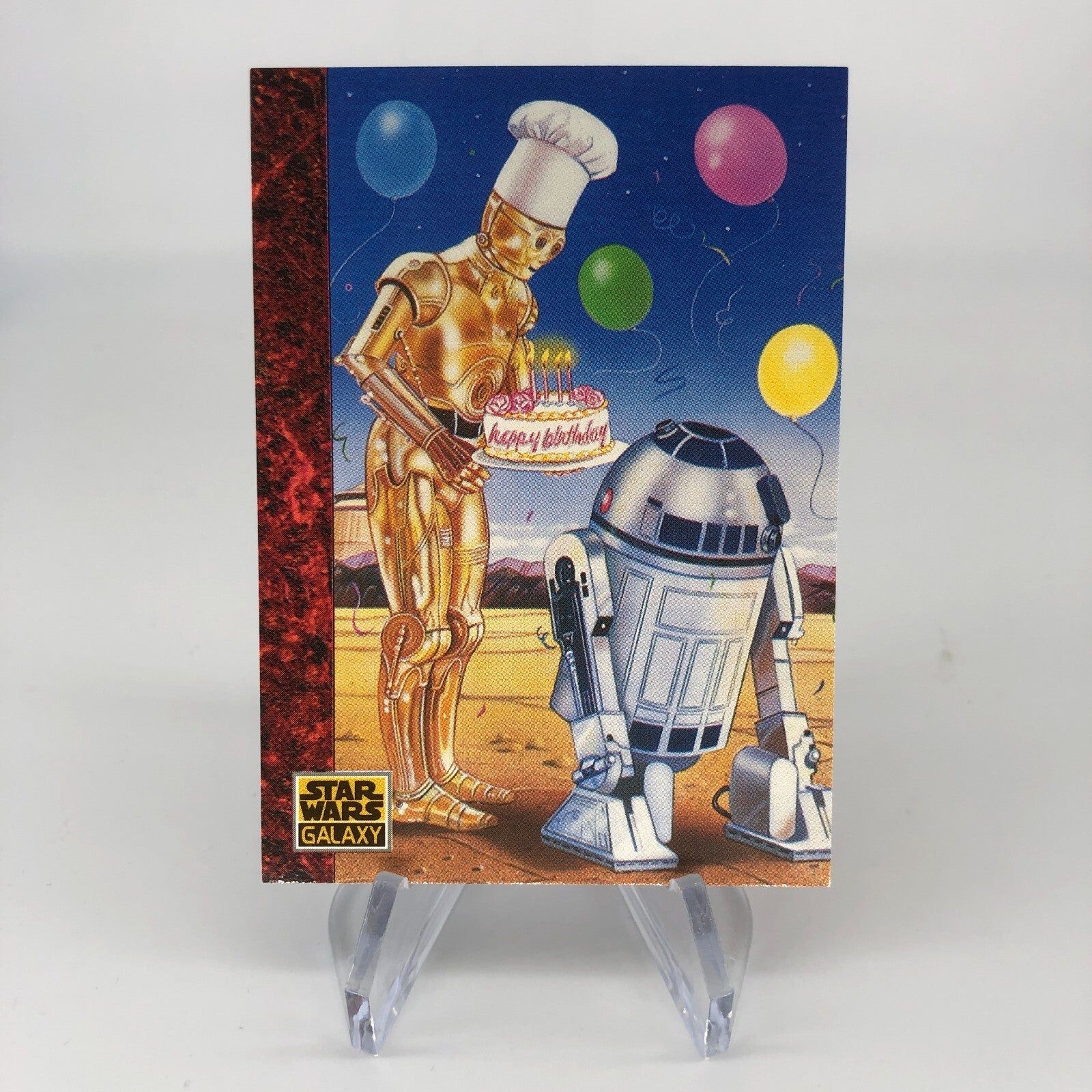 Star Wars Galaxy Card The Art Of 76 Topps R2-D2 C3PO 1993 [Rank A]