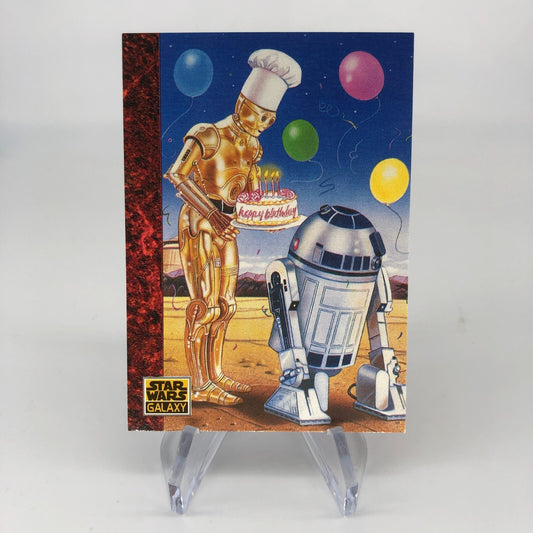 Star Wars Galaxy Card The Art Of 76 Topps R2-D2 C3PO 1993 [Rank A]