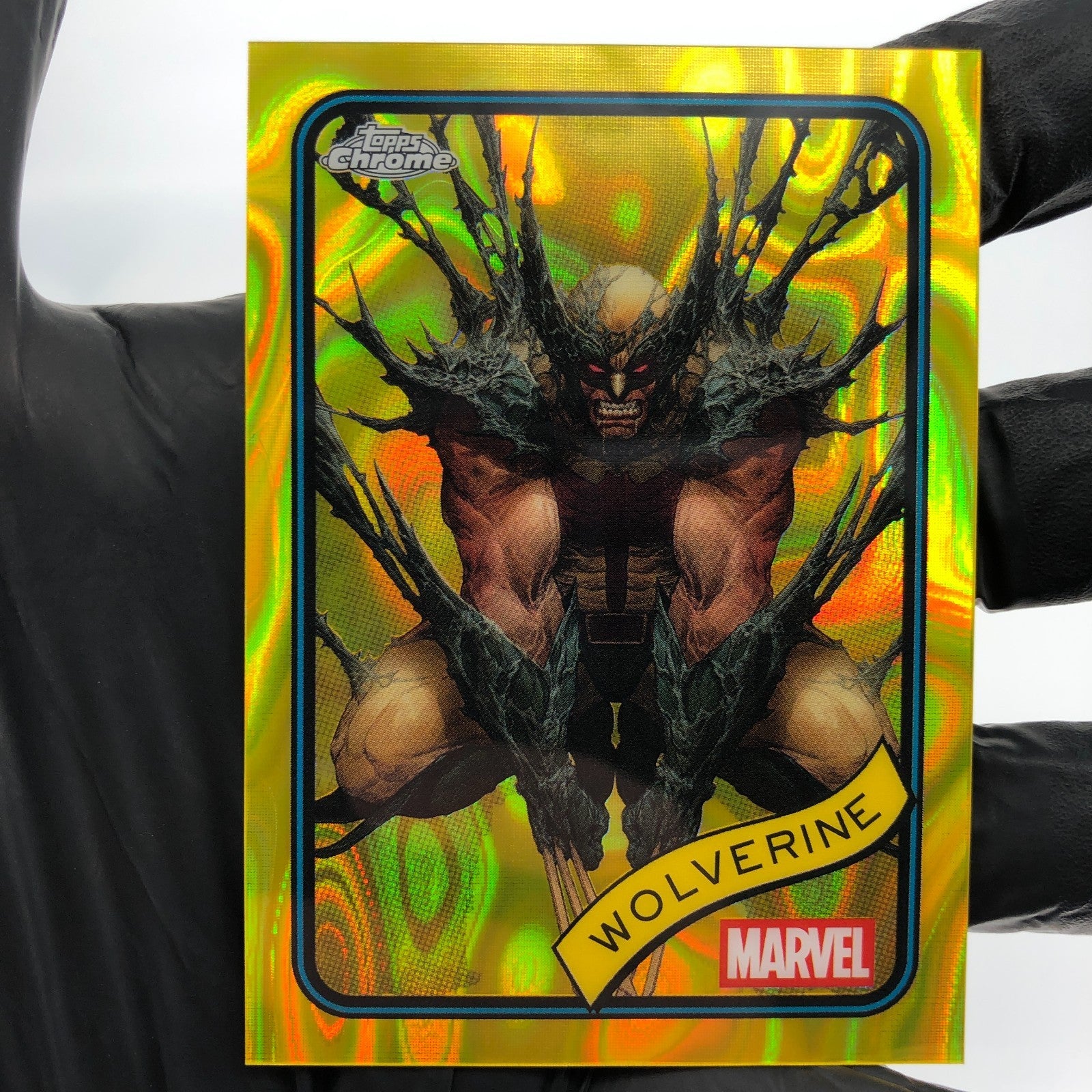 Marvel Card Wolverine 103 Yellow Lava Refractor Topps Chrome 2025 [NM]