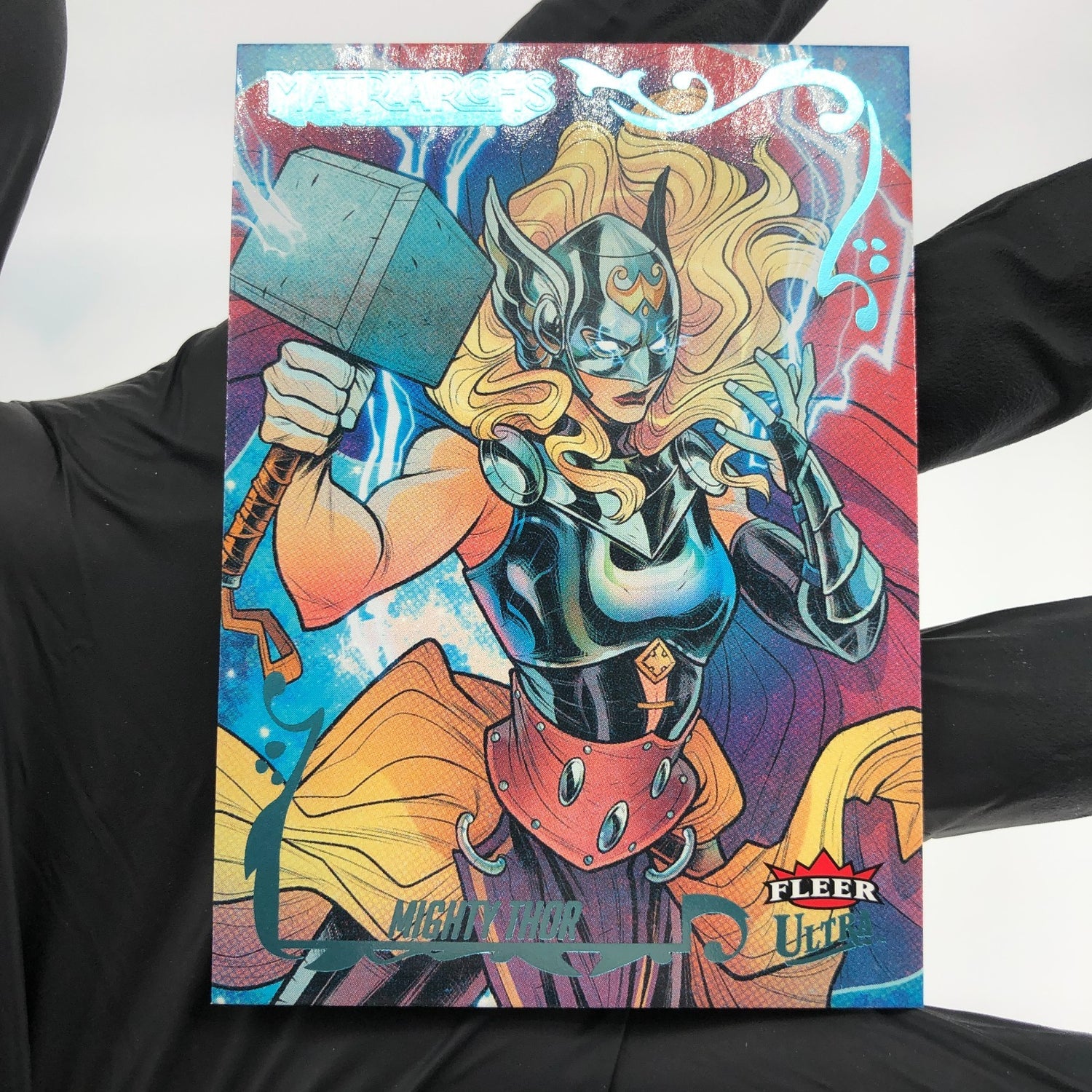 Marvel Card Mighty Thor 47 Light Blue /129 Matriarchs 2024 Fleer Upper Deck [NM]