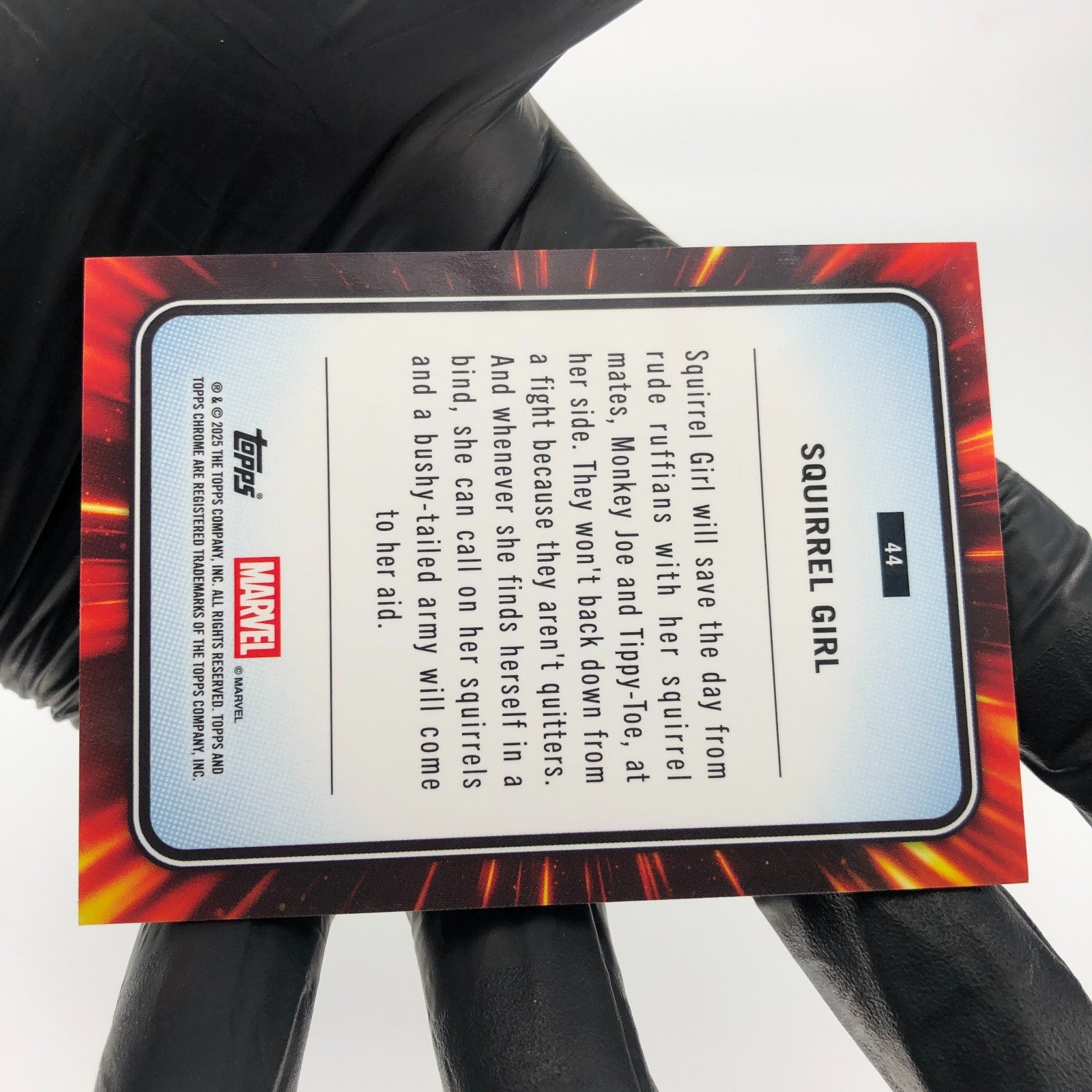 Marvel Card Squirrel Girl 44 Black Web /399 Topps Chrome 2025 [NM]