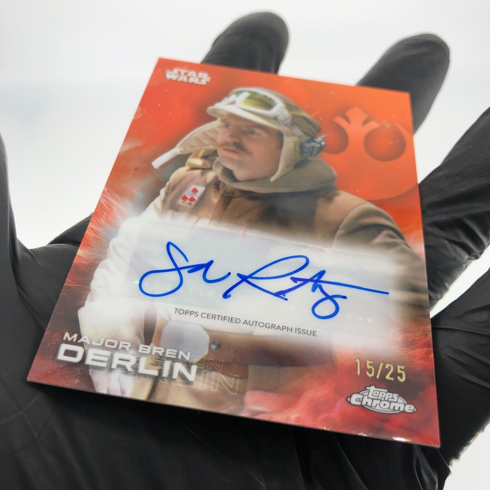 Star Wars Topps Chrome 2025 Bren Derlin A-JR  /25 Signed John Ratzenberger [NM]