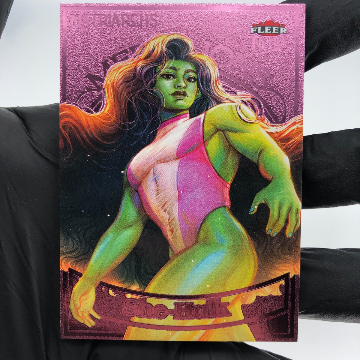 Marvel Card She Hulk M-5 Pink Base Matriarchs 2024 Fleer Upper Deck [NM]
