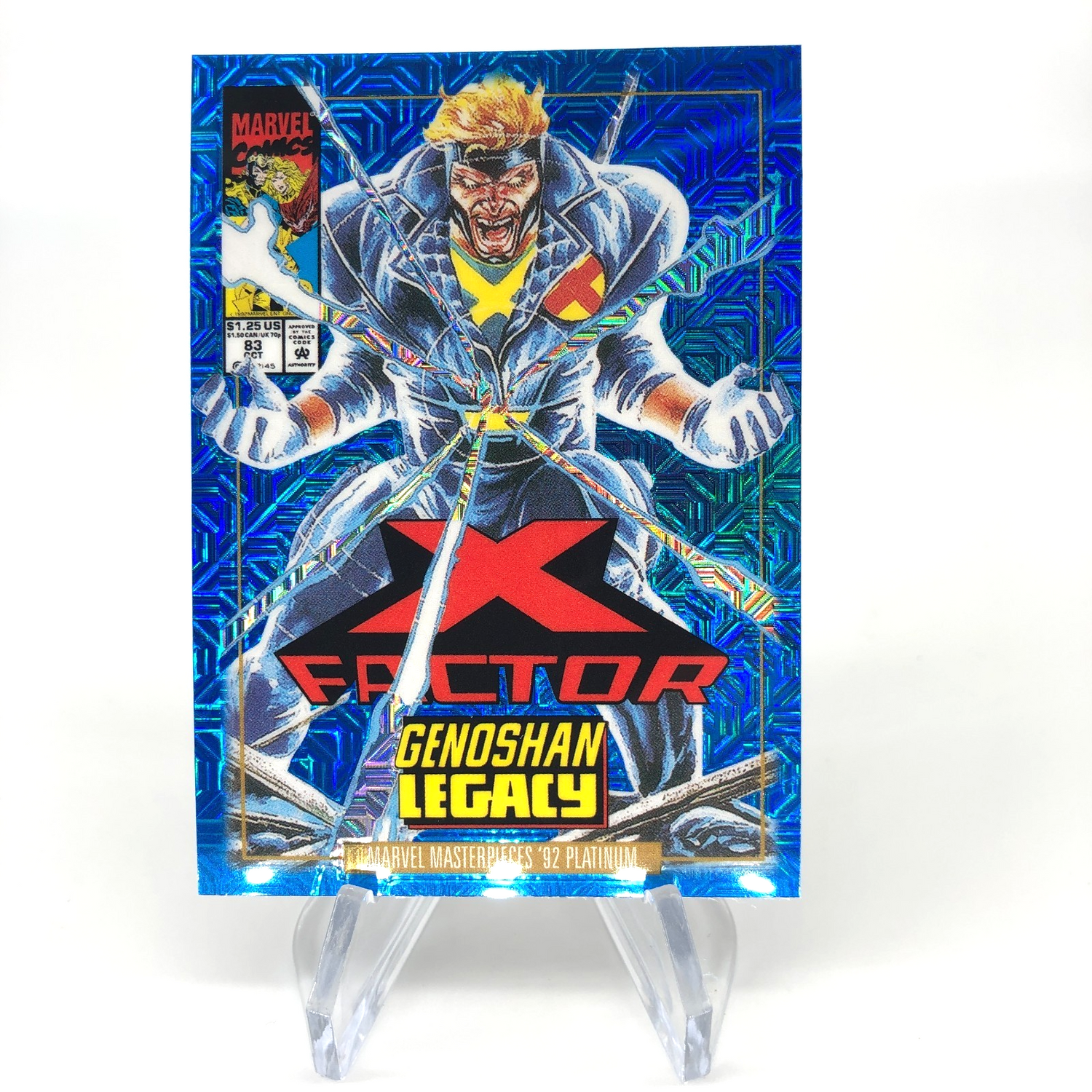 Marvel Card Havok Blue  Traxx 35-V  Fleer Upper Deck Masterpieces [NM]