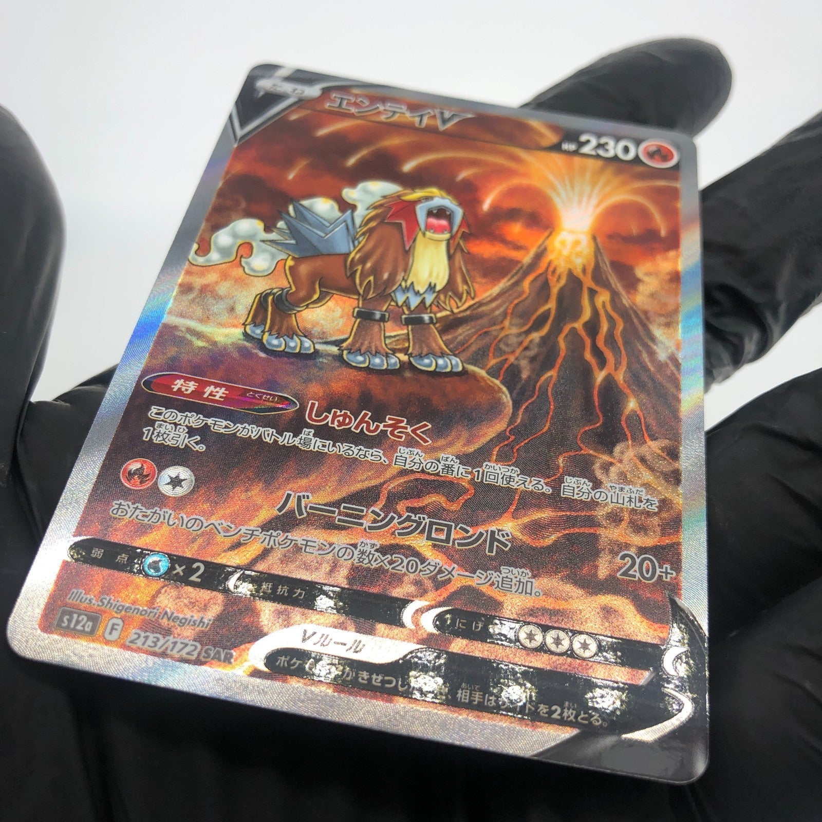 Pokemon Card Entei V 213/172 SAR s12a japanese Karte [Mint]