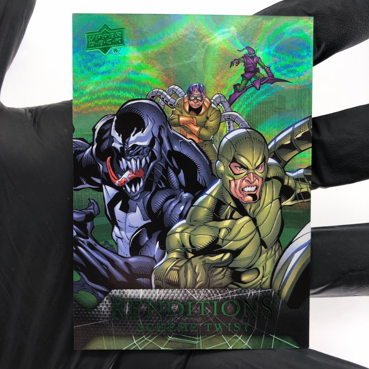 Marvel Card Venom 83 Green  /399 Fleer Upper Deck Renditions [NM]