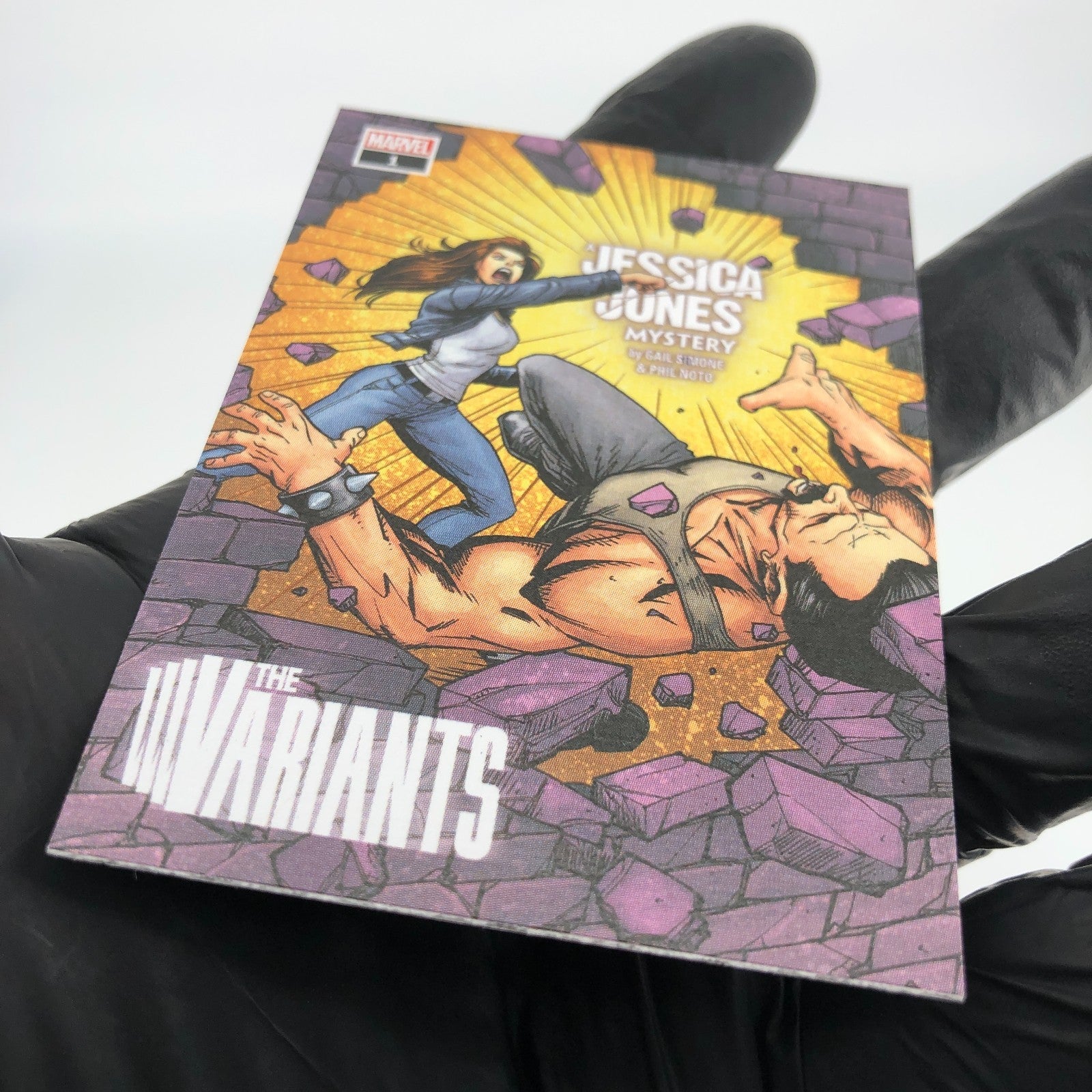 Marvel Card Jessica Jones 85  Comic Covers Fleer Upper Deck Renditions [NM]