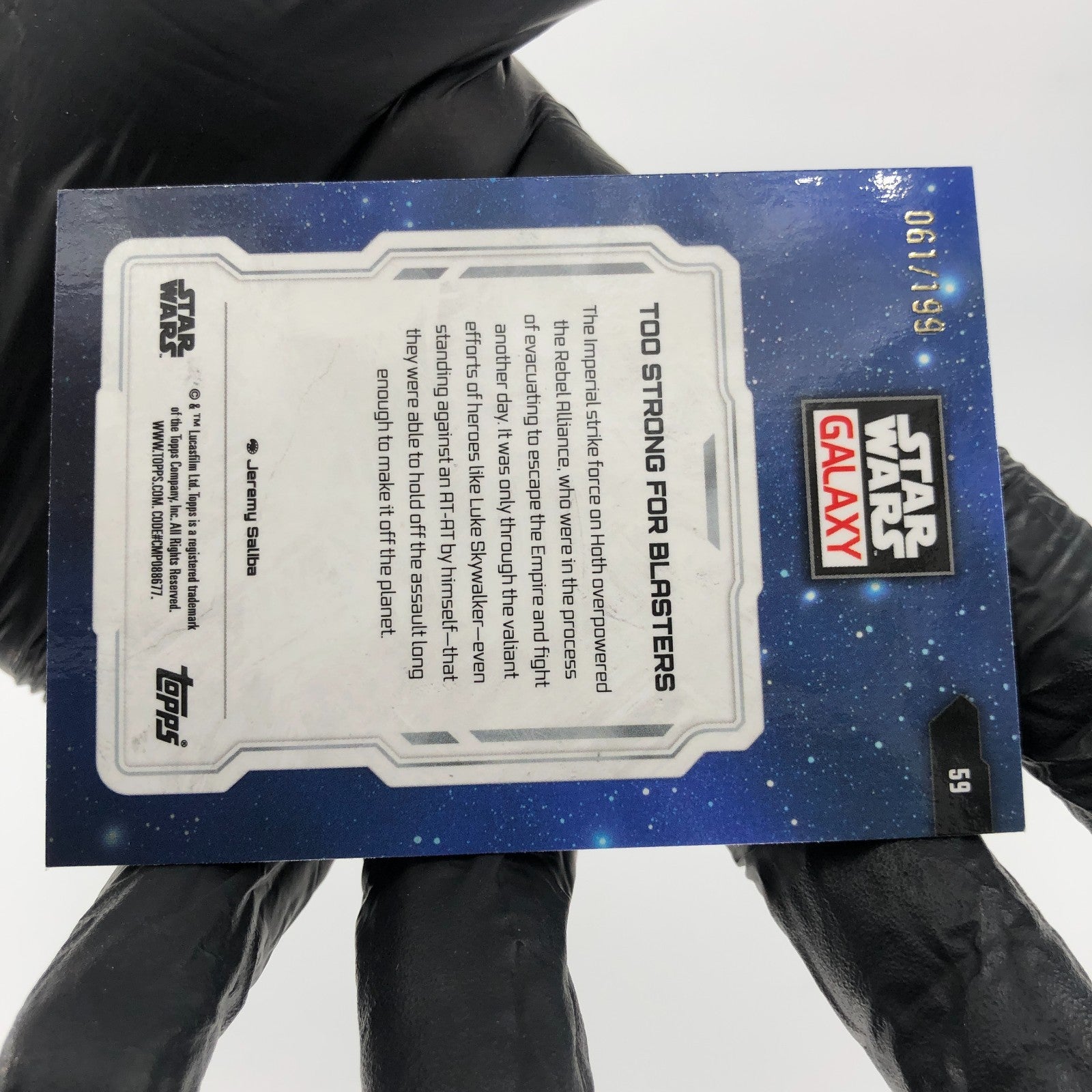 Star Wars Galaxy 2024 Too Strong For Blasters 59 Wave /199 Topps Chrome [NM]