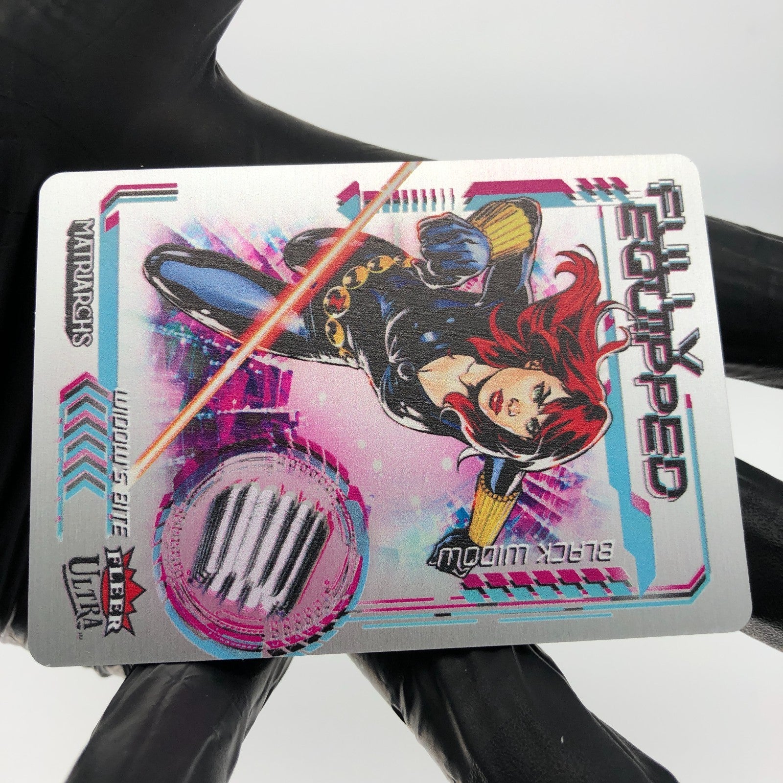 Marvel Card Black Widow FE-1 Metal Matriarchs 2024 Fleer Upper Deck [NM]