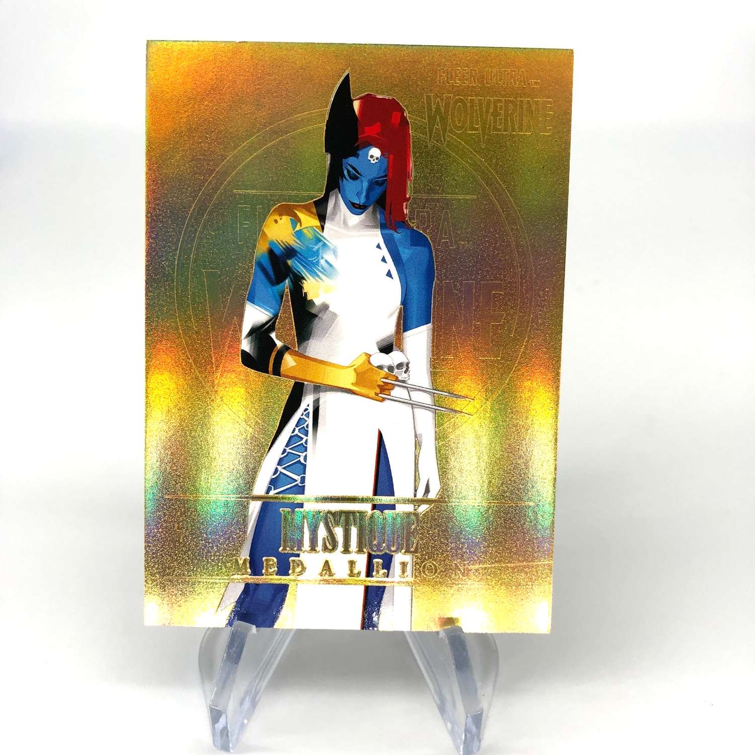 Marvel Card Mystique M-29 Gold /200 Fleer Upper Deck Ultra Wolverine [NM]