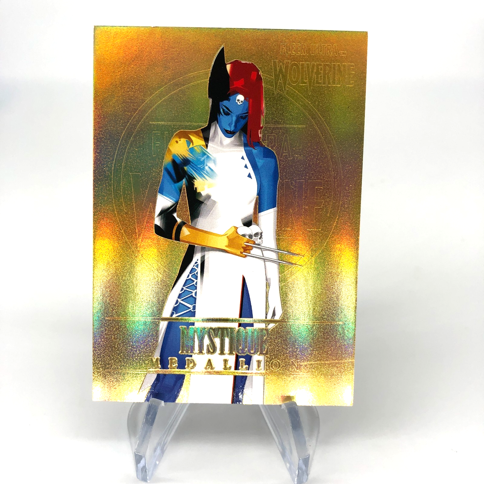 Marvel Card Mystique M-29 Gold /200 Fleer Upper Deck Ultra Wolverine [NM]