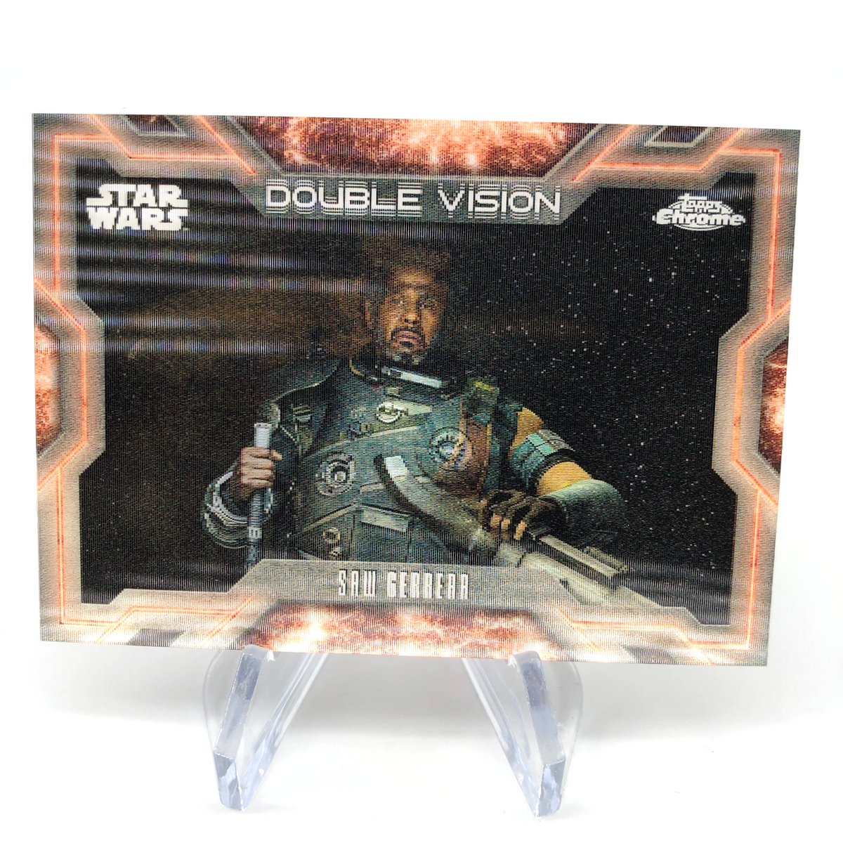 2025 Topps Chrome Star Wars Saw Gerrera DV-23 Duoble Vision Lenticular [NM]
