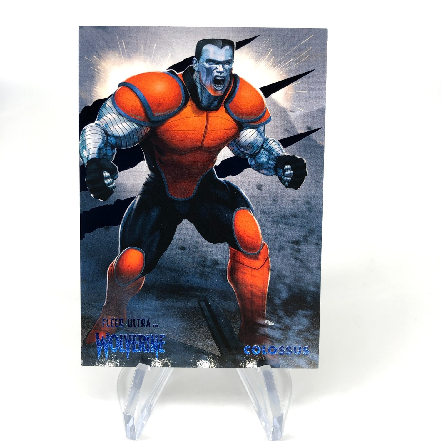 Marvel Card Colossus 29 Blue /181 Fleer Upper Deck Ultra Wolverine [NM]
