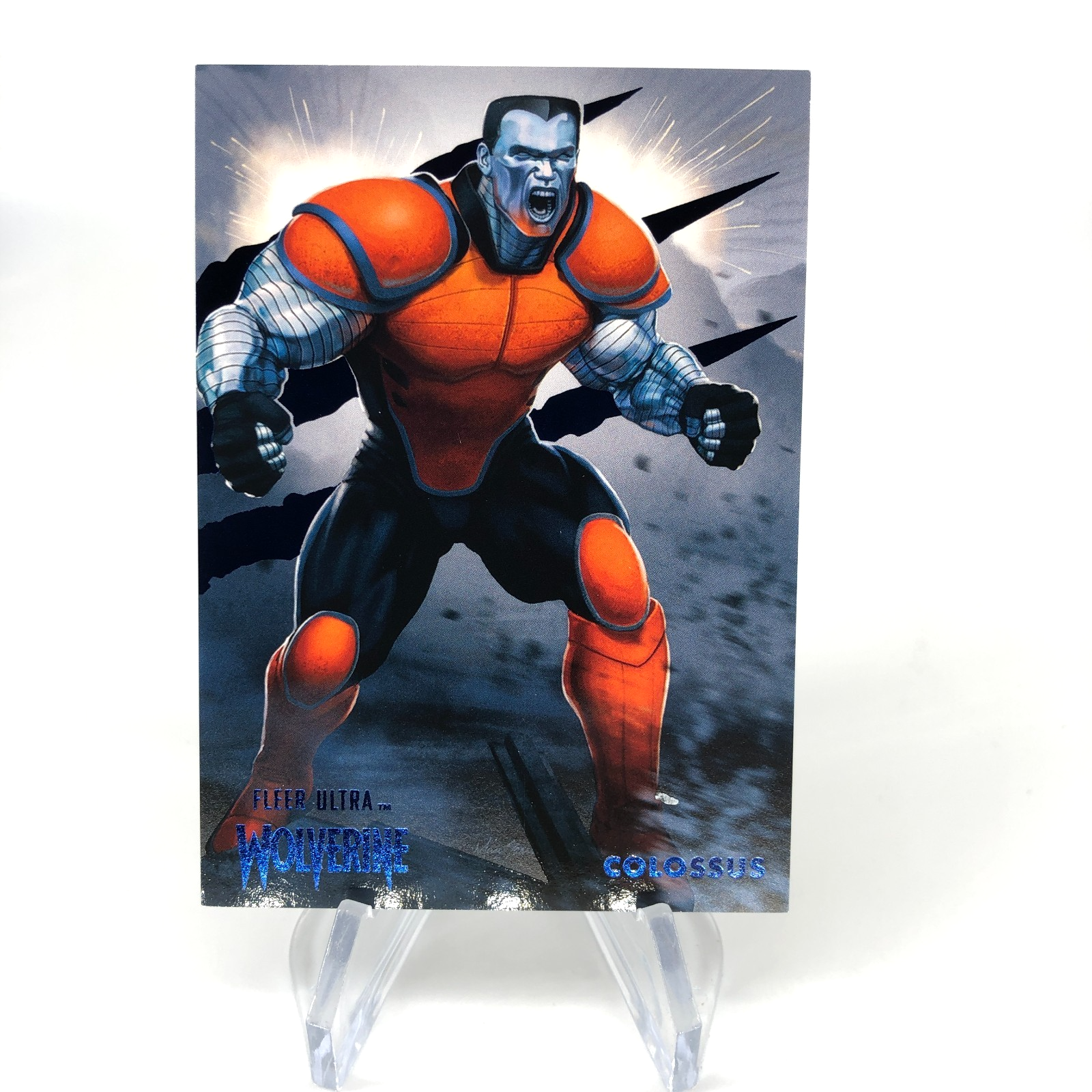 Marvel Card Colossus 29 Blue /181 Fleer Upper Deck Ultra Wolverine [NM]