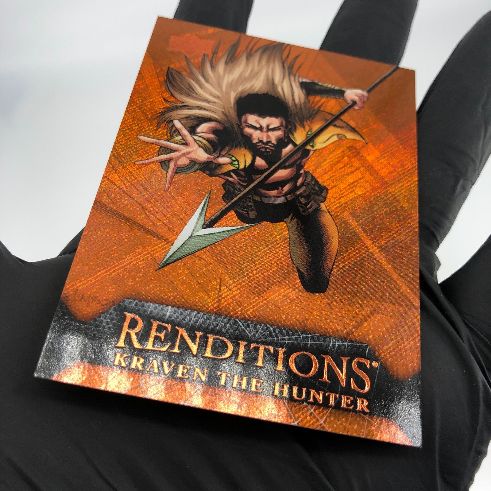 Marvel Card Kraven 45 Orange  /299 Fleer Upper Deck Renditions [NM]