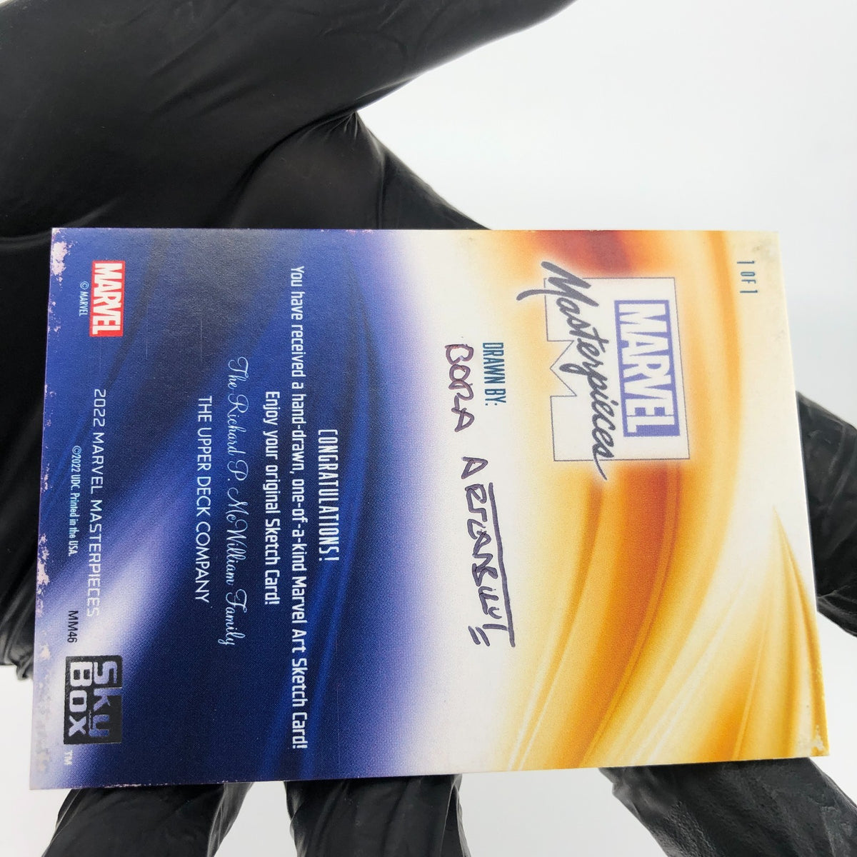 Marvel Masterpieces Sketch Spider-Man 1/1 Bora Arslanbulut 2022 Upper Deck [NM]