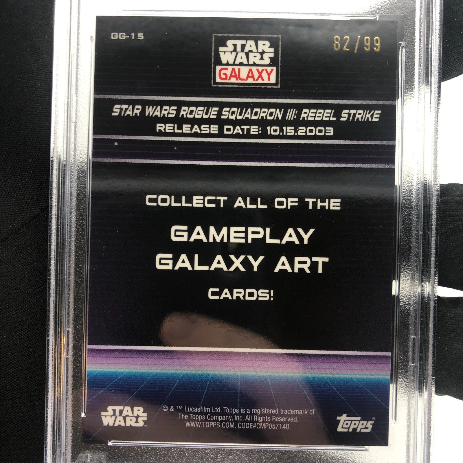 PSA 10 Star Wars Galaxy 2022 Rebel Strike GG-15 /99 Green Topps Chrome [10]