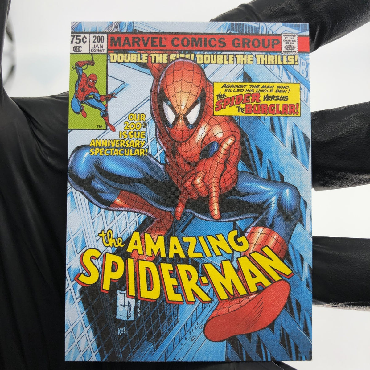 Marvel Card Spider-Man 1 Comic Covers Fleer Upper Deck Renditions [NM]