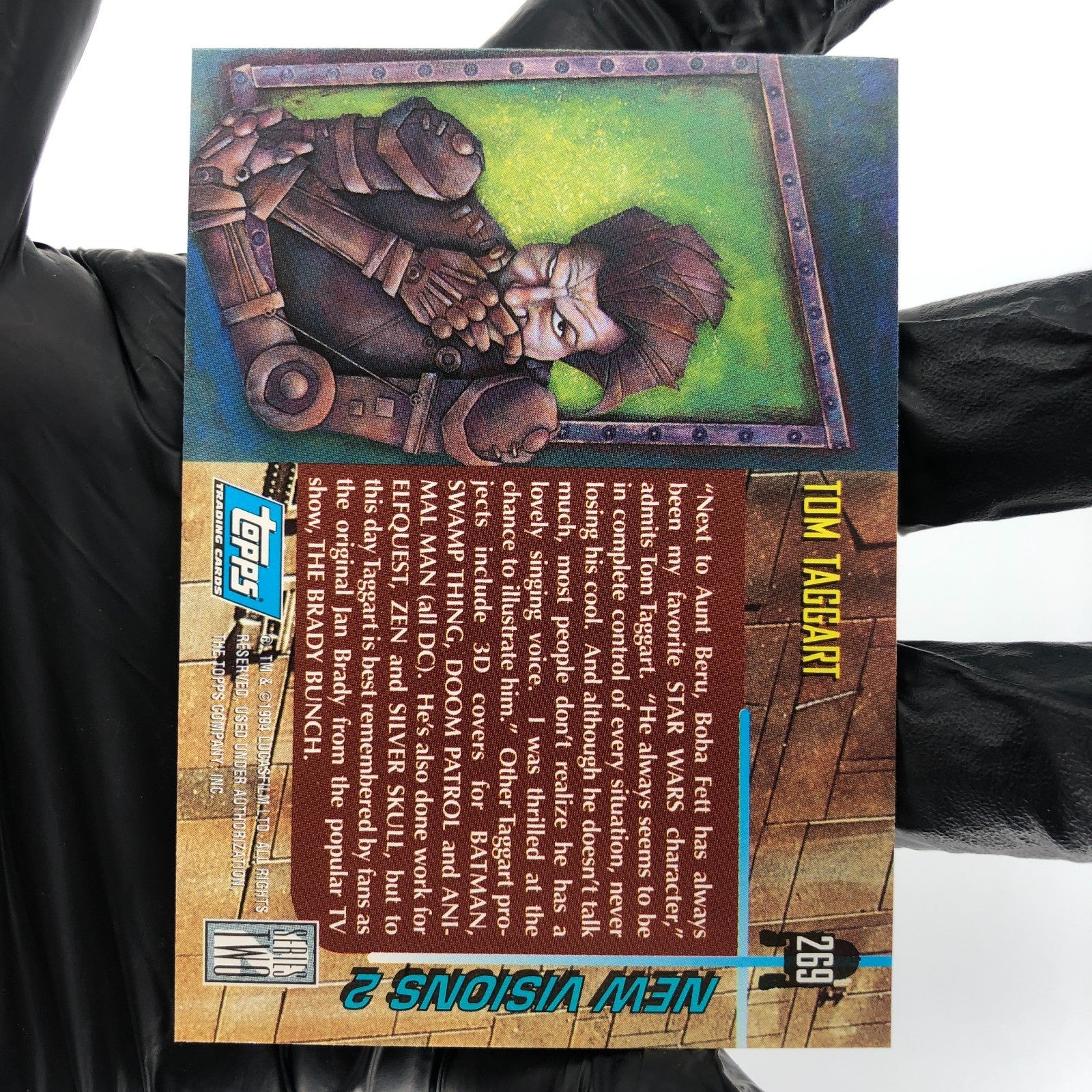 Star Wars Galaxy Card Boba Fett 269 Tom Taggart New Visions Topps 1994 [NM]