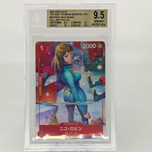 One Piece Card BGS 9.5 Nico Robin OP05-010 UC Parallel Japanese [9.5]