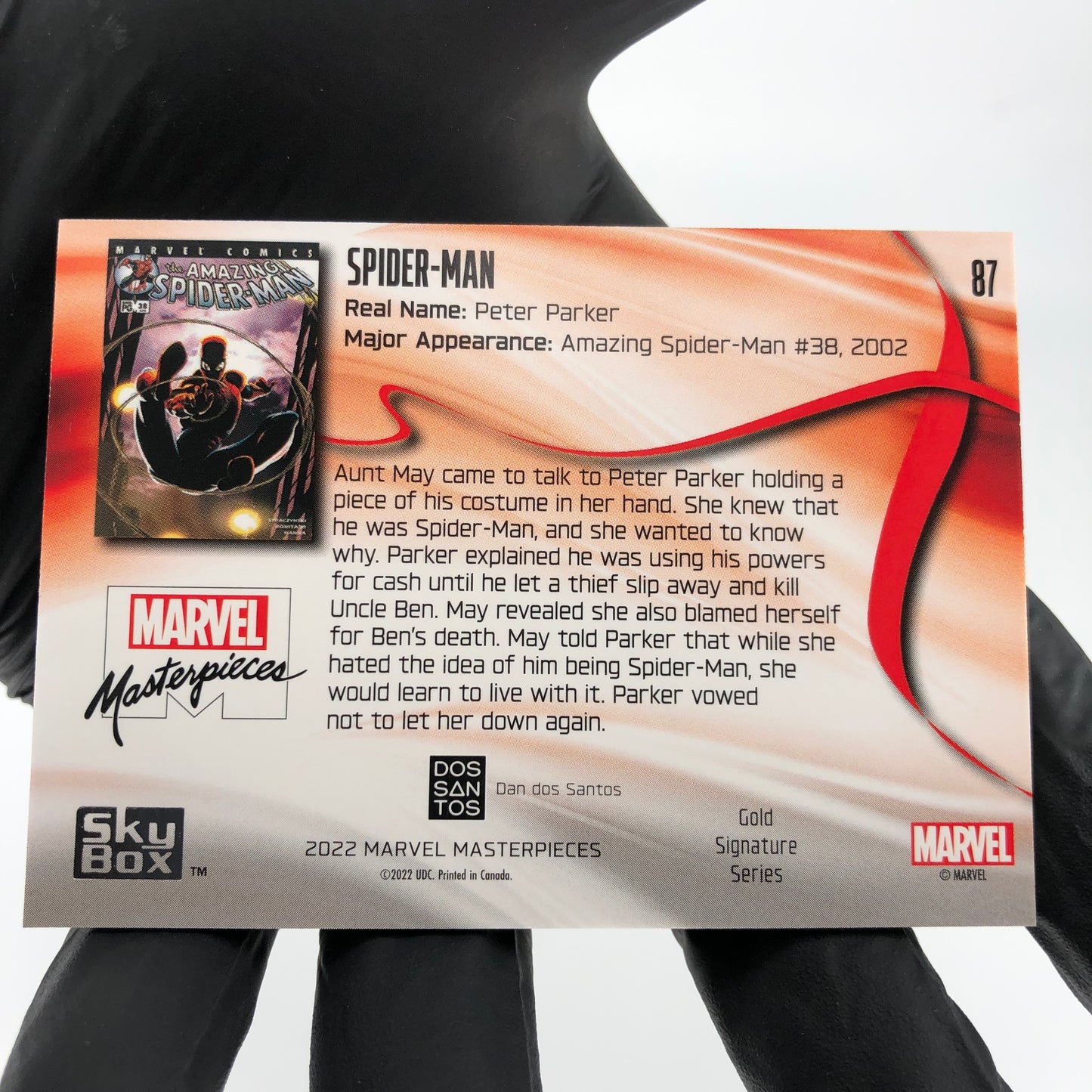 Marvel Card Spider-man 87 Signature Fleer Upper Deck Masterpieces 2022 [NM]