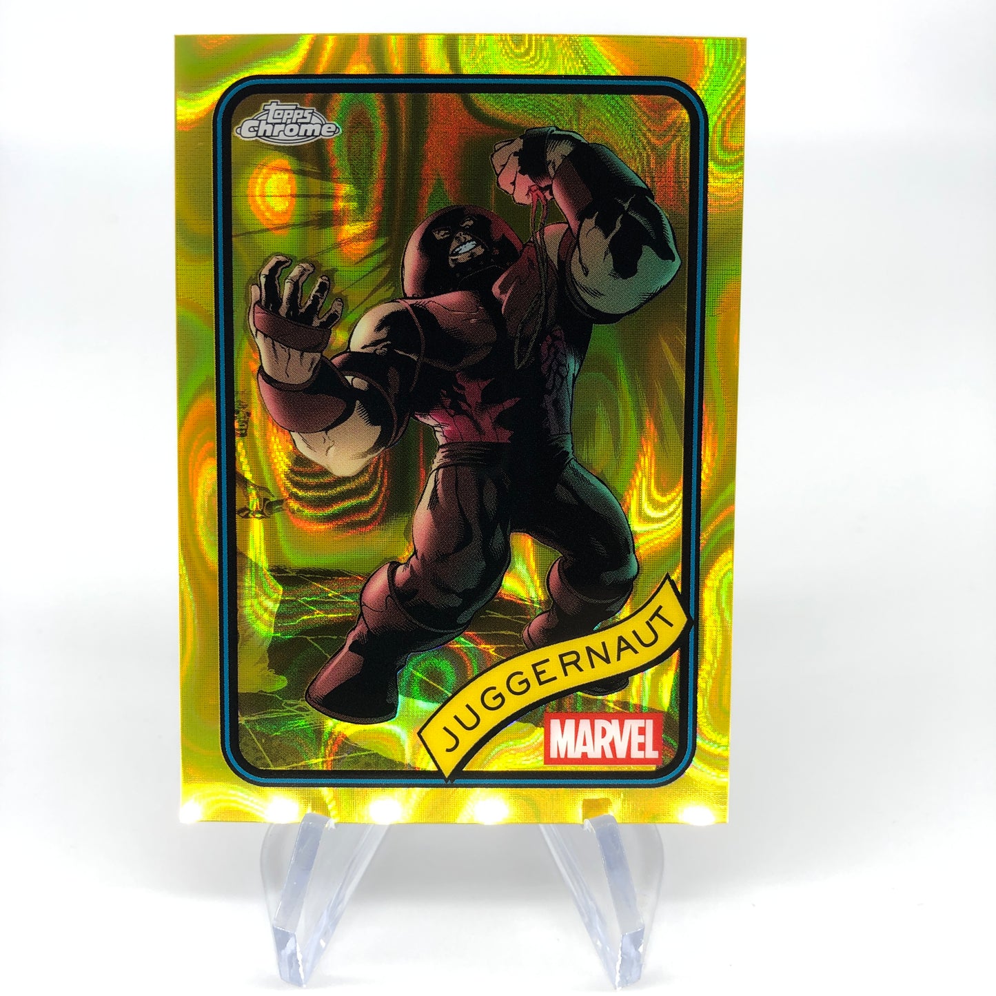 Marvel Card Juggernaut 146 Yellow Lava Refractor Topps Chrome 2025 [NM]