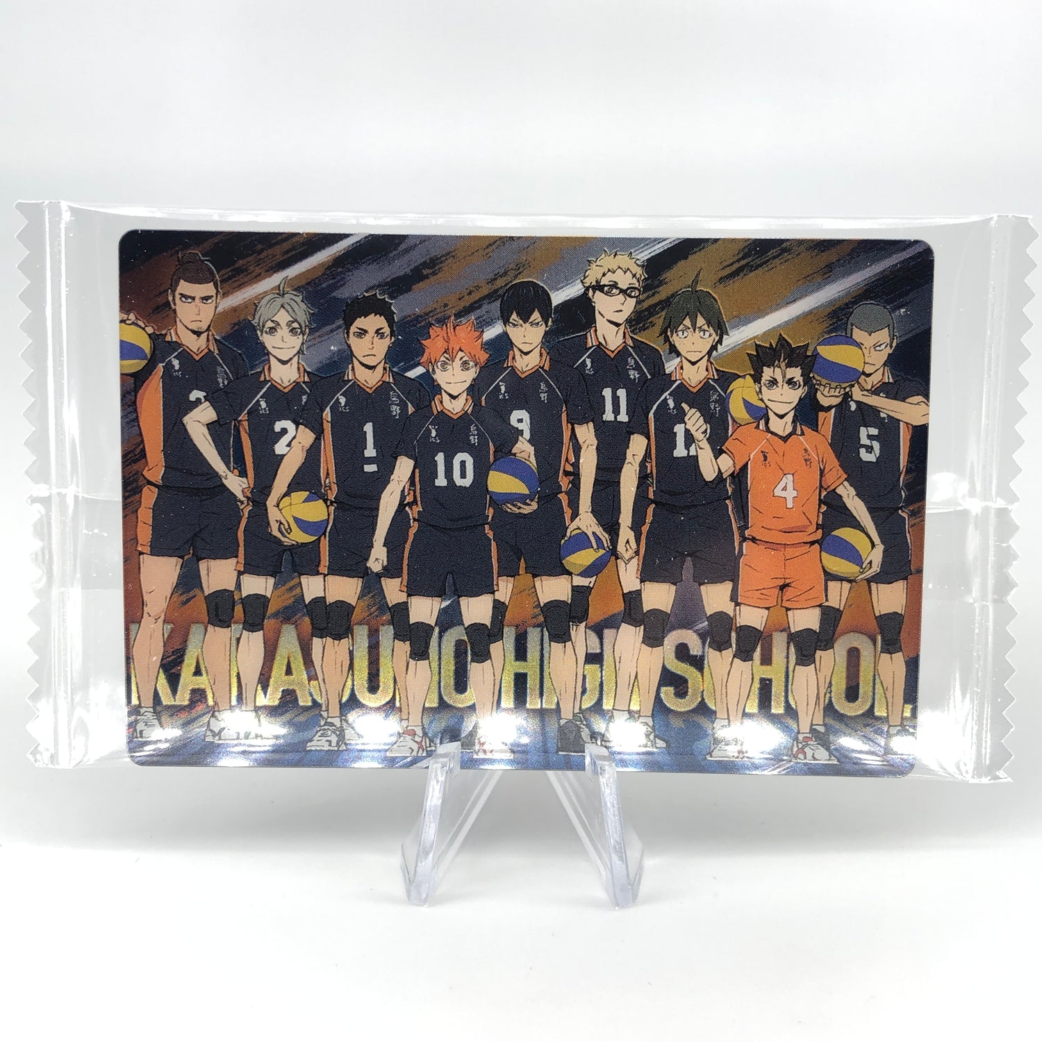 Haikyu!! Card Wafer Karasuno No.18 Holo japanese [Sealed]