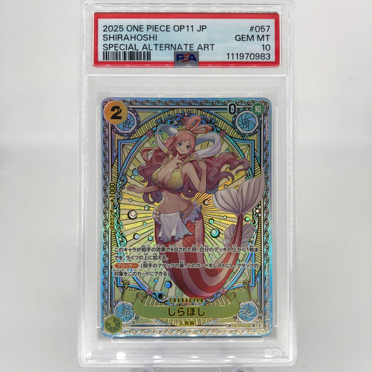 One Piece Card PSA 10 Shirahoshi EB01-057 SP SR Alt Art Japanese [10]