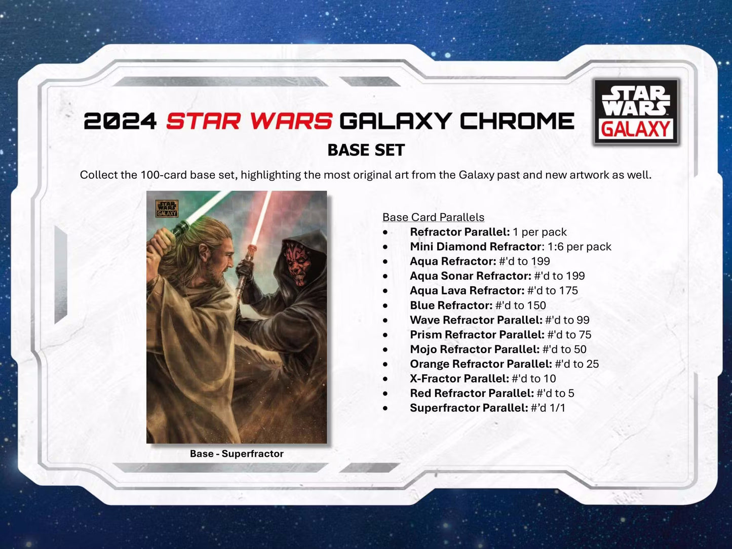 2024 Topps Star Wars Chrome Galaxy Hobby Full Case Break