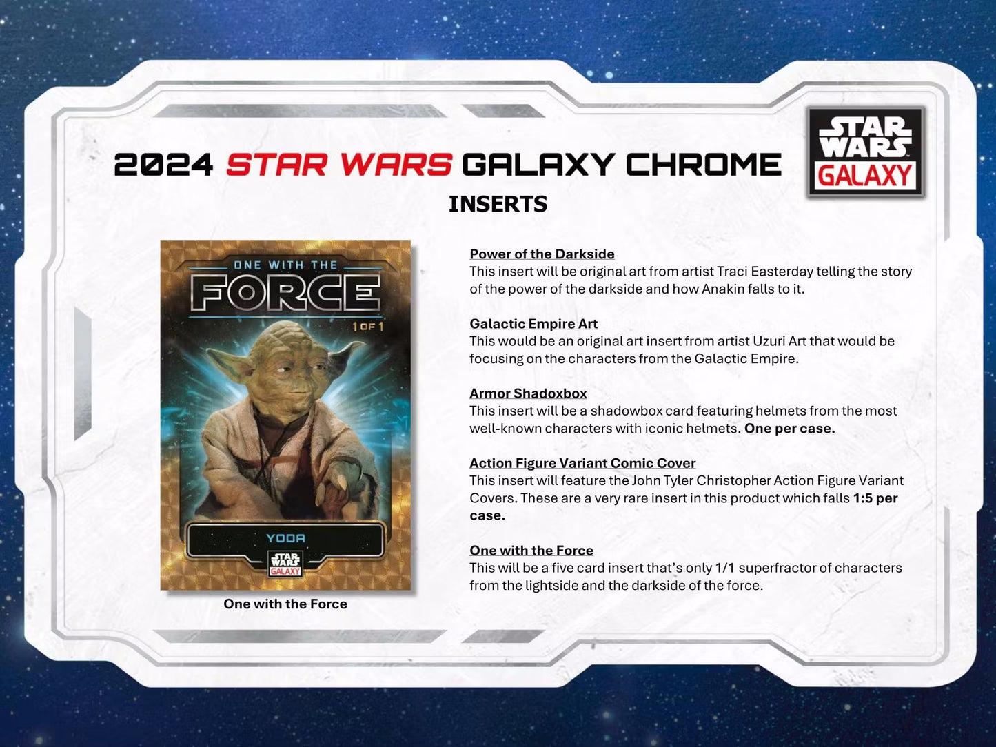 2024 Topps Star Wars Chrome Galaxy Hobby Full Case Break