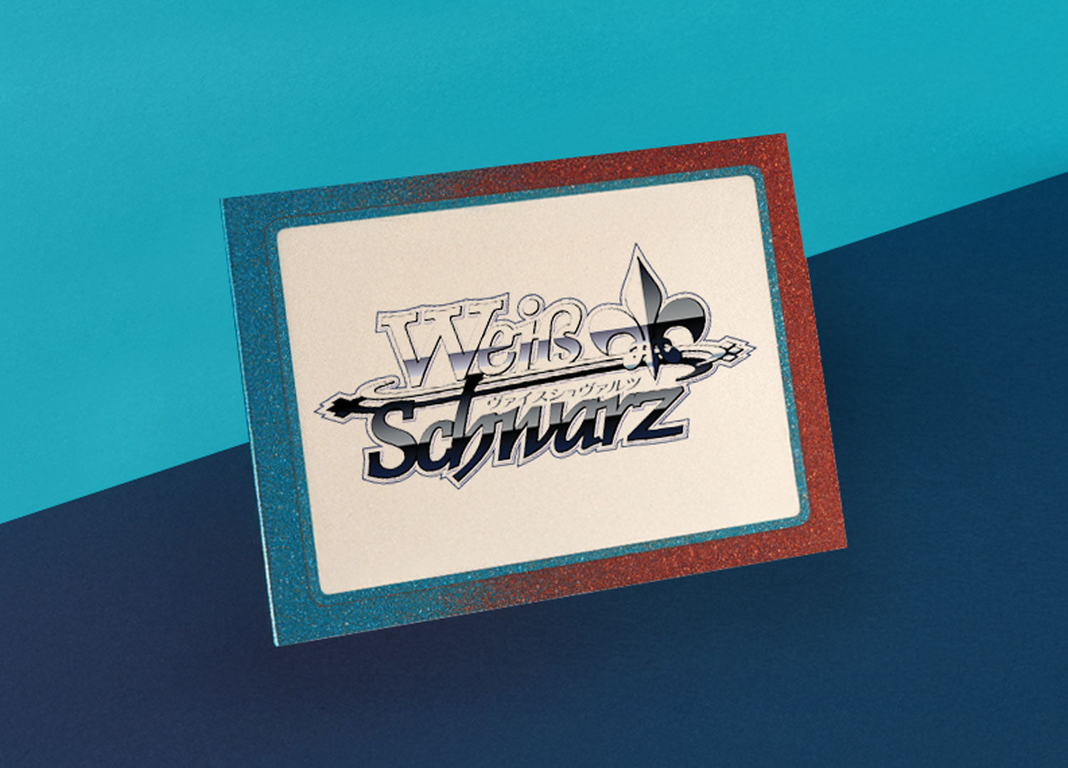 Madgems weiß schwarz Sammelkarten. Auf einem Blauen Papierhintergrund steht eine Karte mit Glitzerrand. Sie ist Symbolisch für die Kategorie